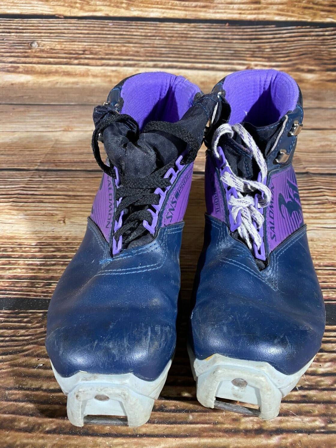SALOMON 361 SR Nordic Cross Country Ski Boots Size EU41 US8 SNS profil