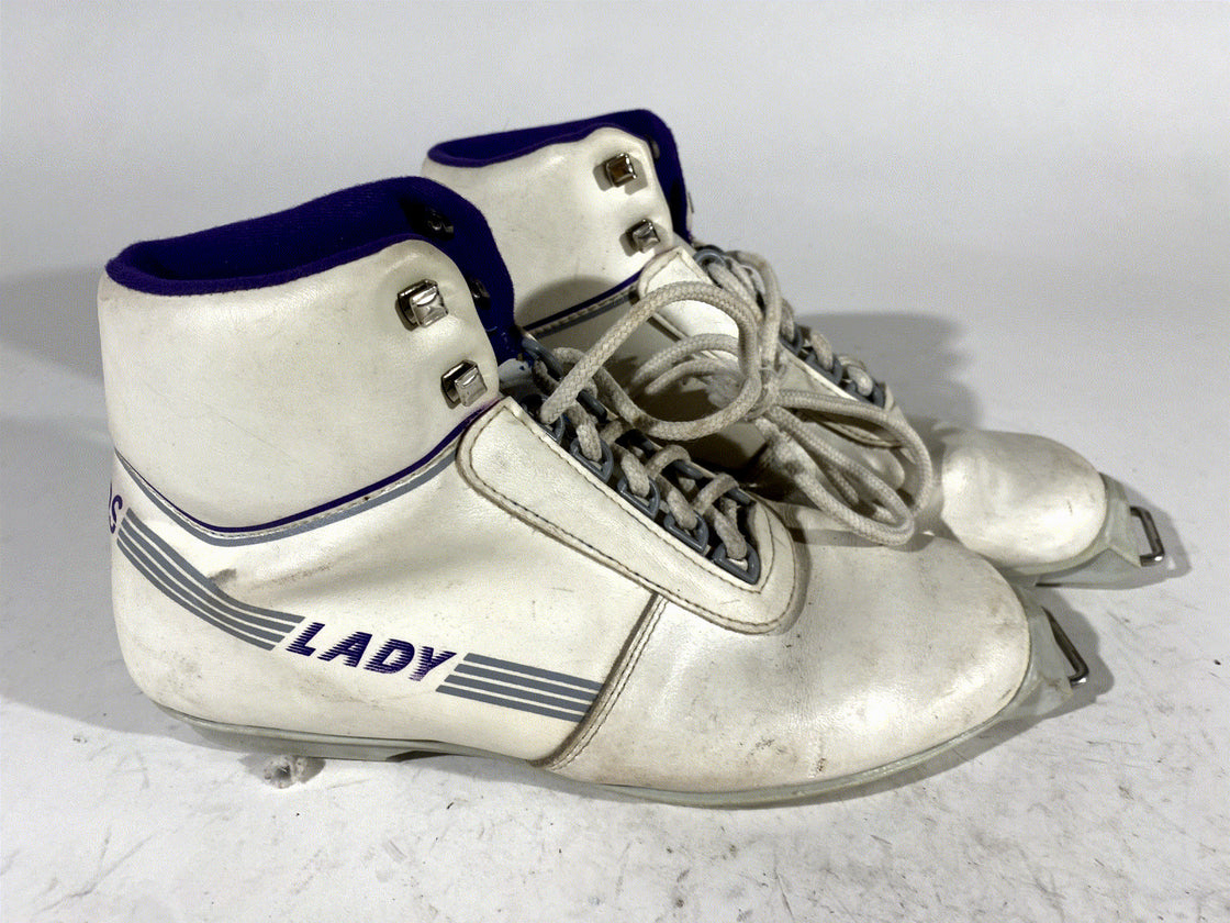 Jalas Lady Vintage Nordic Cross Country Ski Boots EU40 US8.5 SNS Old Bindings