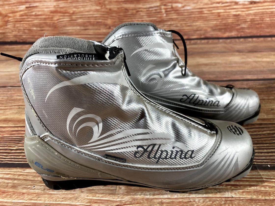 Alpina EVE28G Nordic Cross Country Ski Boots Size EU39 US7 for NNN 1023