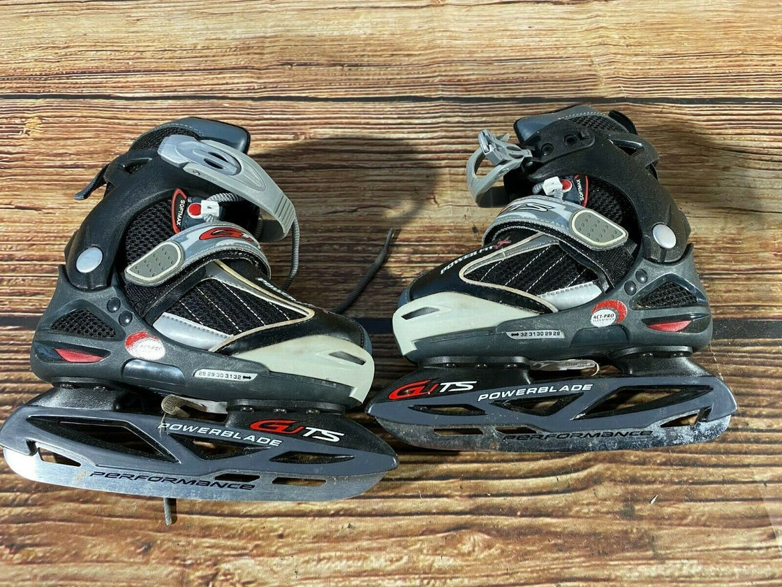 GUTS Ice Skates for Recreational Winter Sports Adjustable Kids / Youth EU28-32