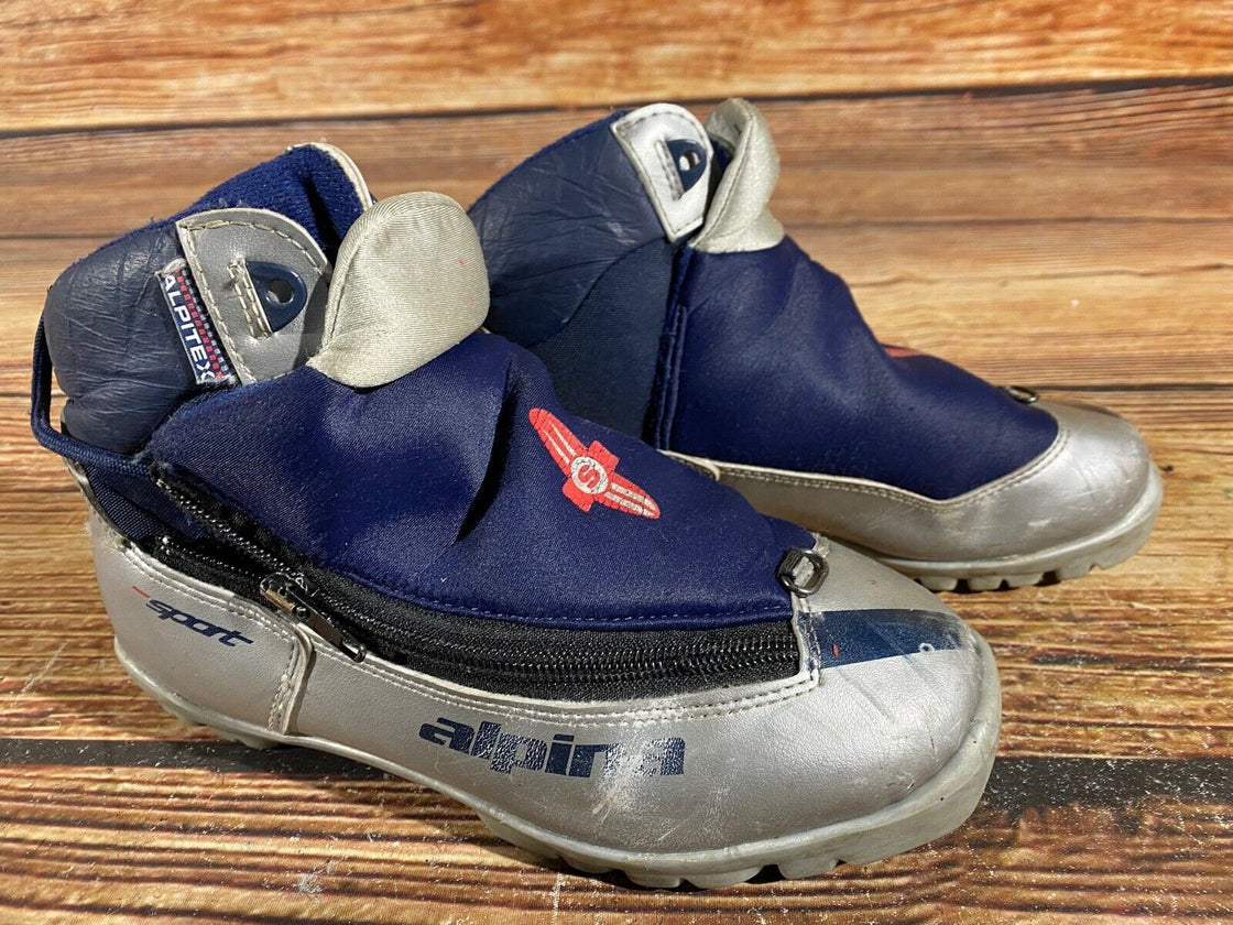 Alpina 311Kids Nordic Cross Country Ski Boots Size EU35 US3.5 NNN A-662