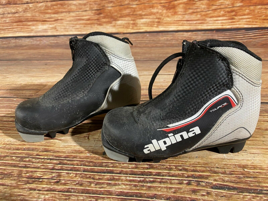 Alpina Touring Kids Nordic Cross Country Ski Boots Size EU28 US10.5 for NNN A-21