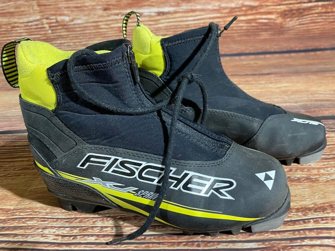 Fischer XJ Sprint Cross Country Ski Boots Size EU35 US3.5 for NNN