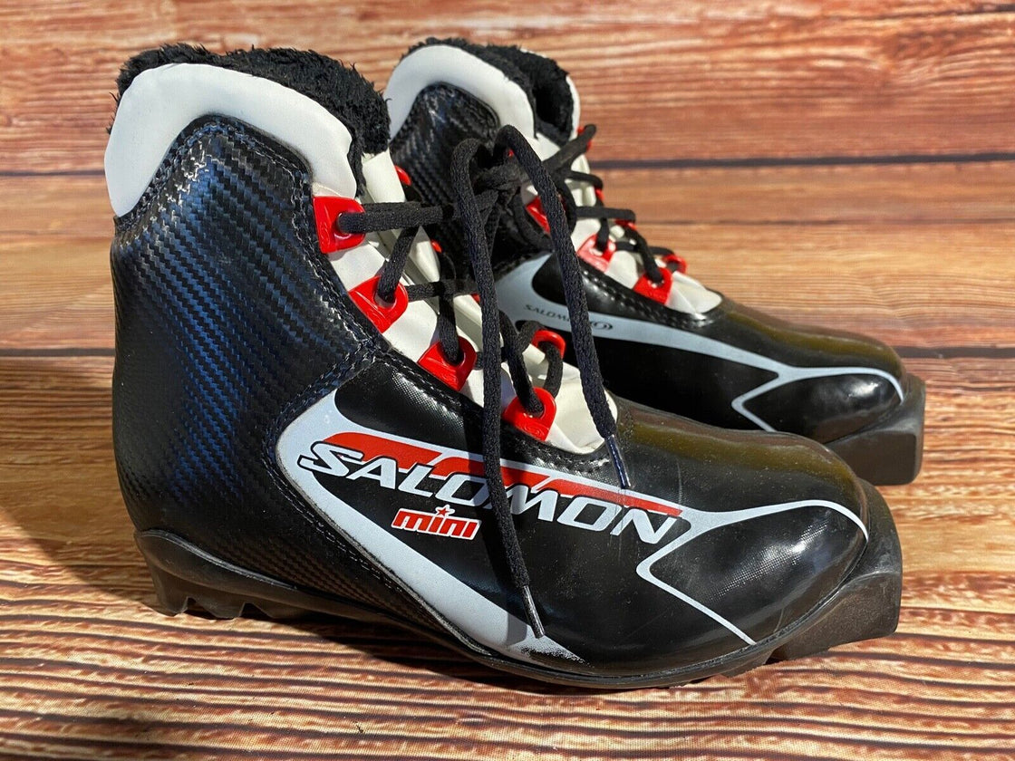 Salomon Mini Kids Cross Country Ski Boots Size EU35.5 US3.5 SNS Profil S67