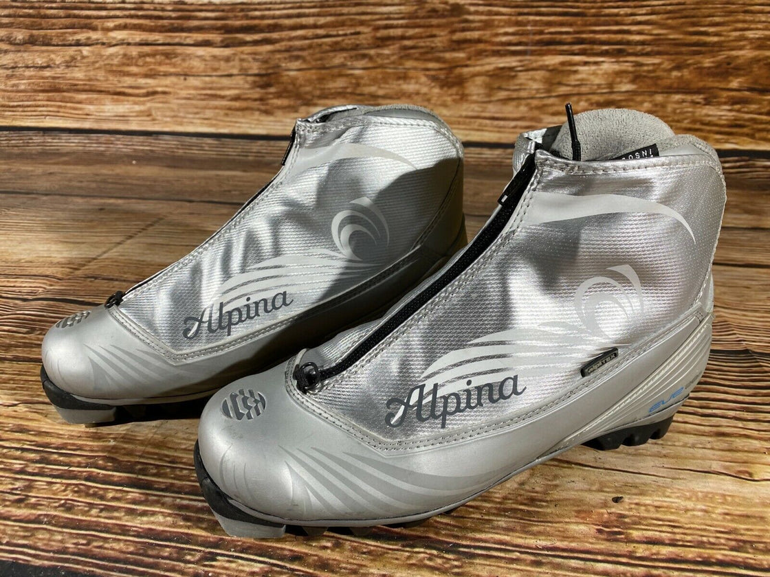 Alpina Eve 28G Nordic Cross Country Ski Boots Size EU40 US7.5 NNN bindings