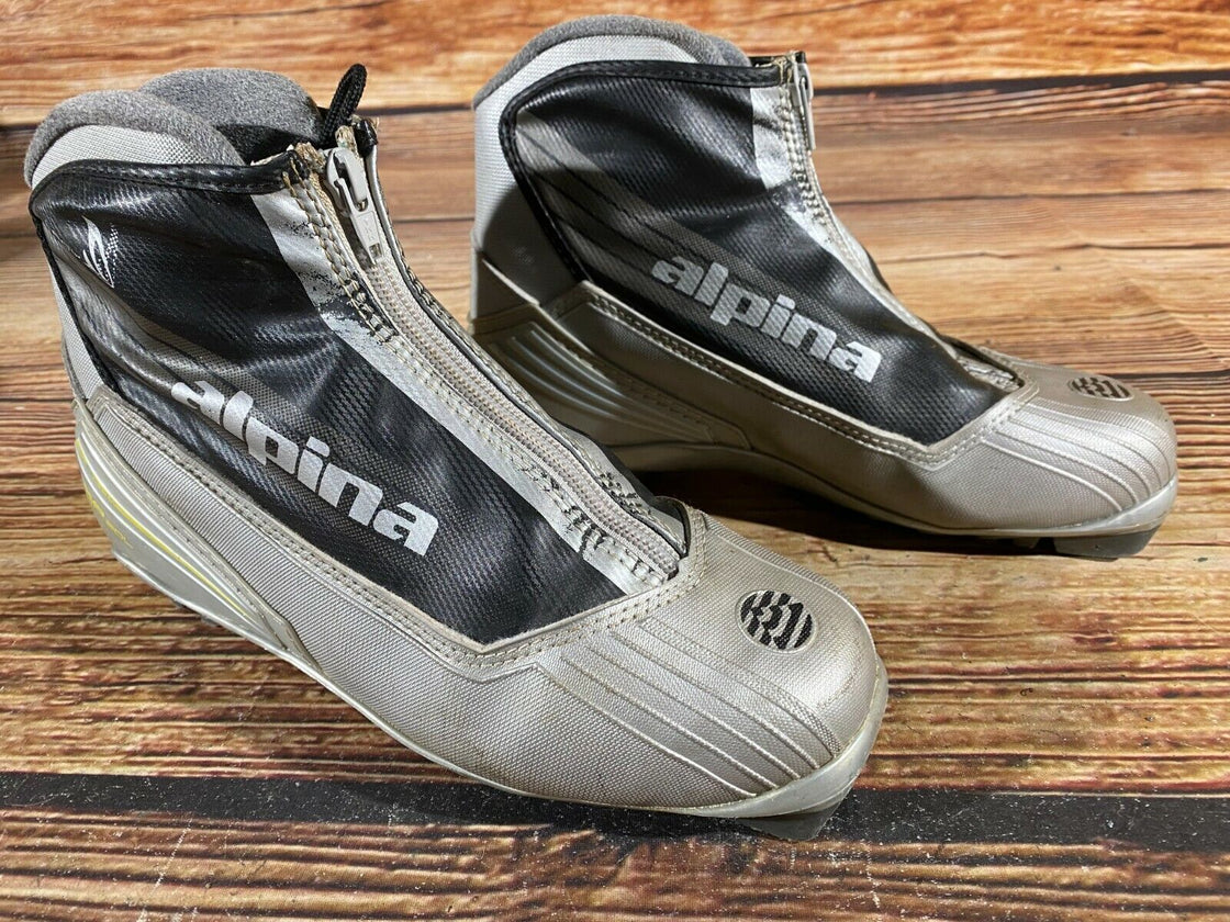 Alpina SP20L Nordic Cross Country Ski Boots Size EU38 US7 for NNN 685