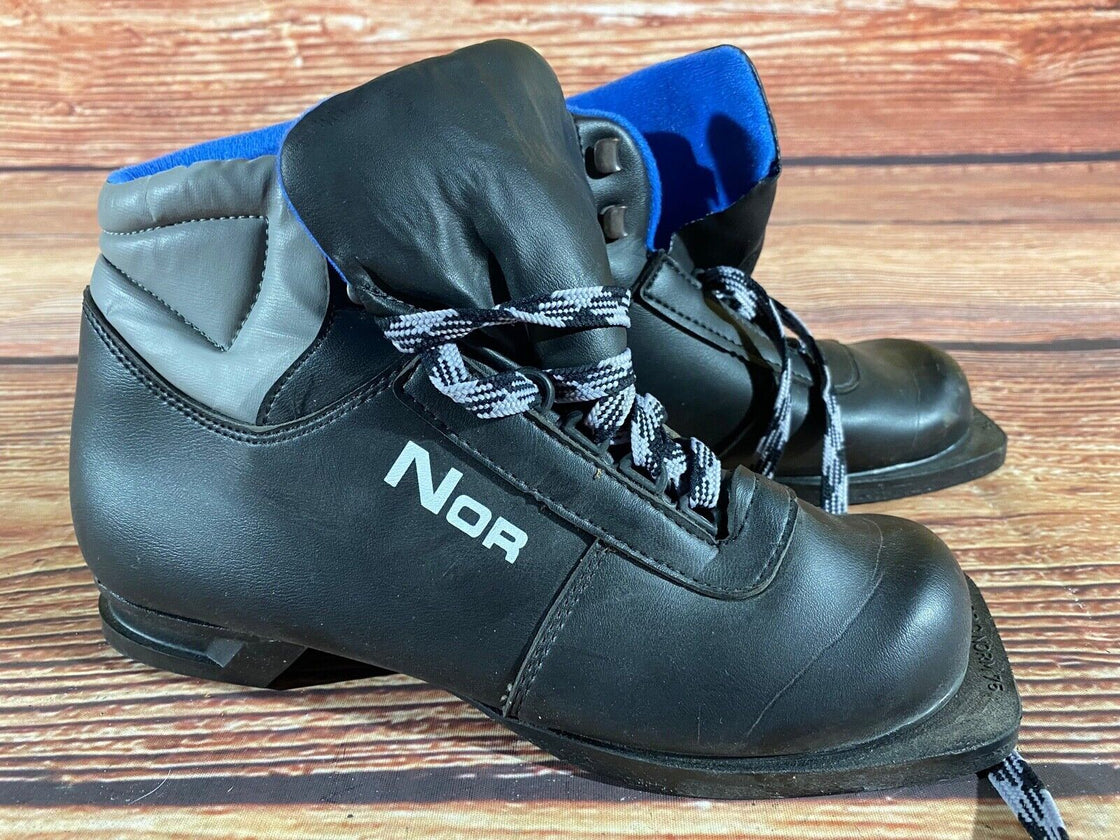 NOR Vintage Nordic Cross Country Ski Boots EU41 US8 for NN 75mm