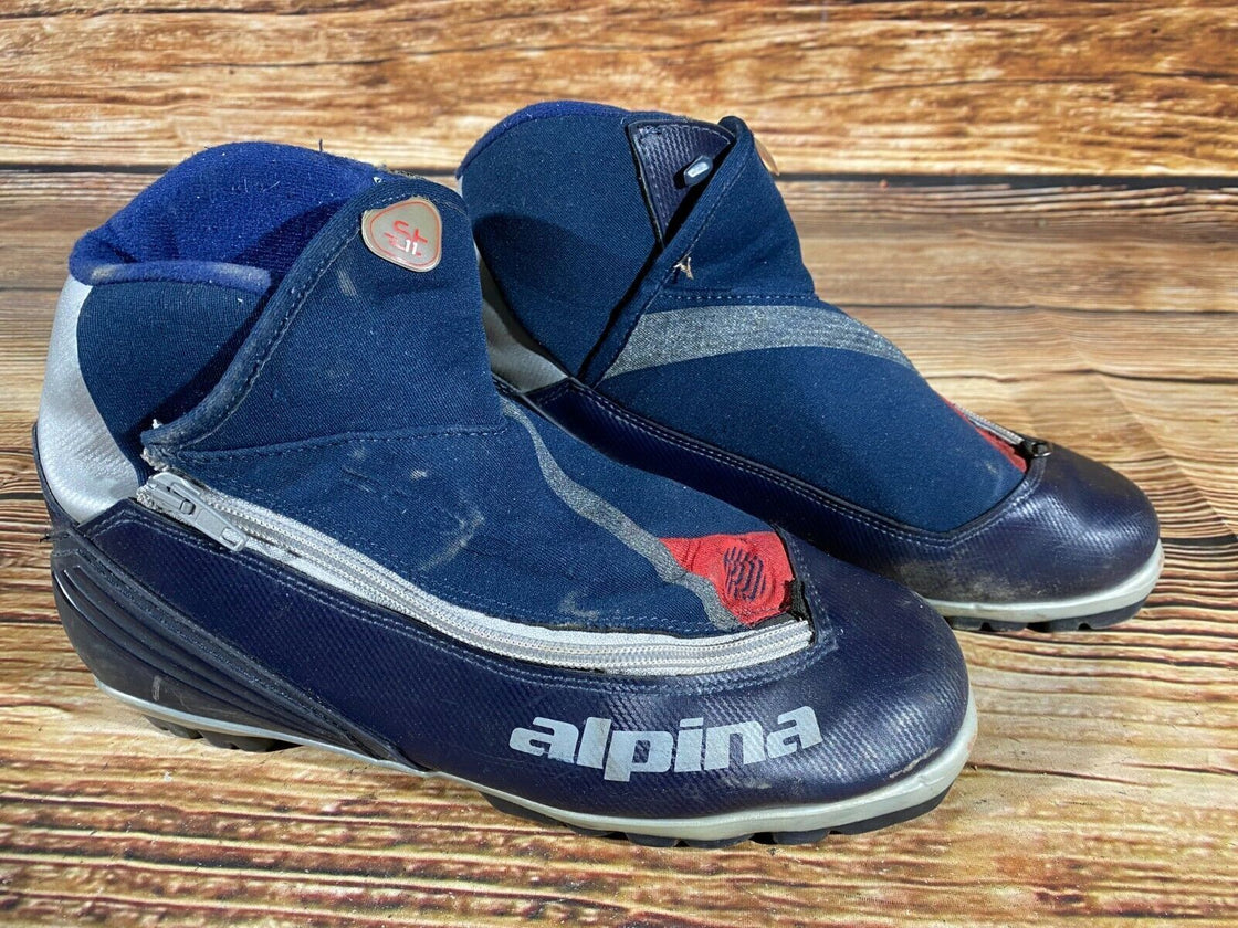 Alpina ST11 Nordic Cross Country Ski Boots Size EU41 US8 NNN bindings 603