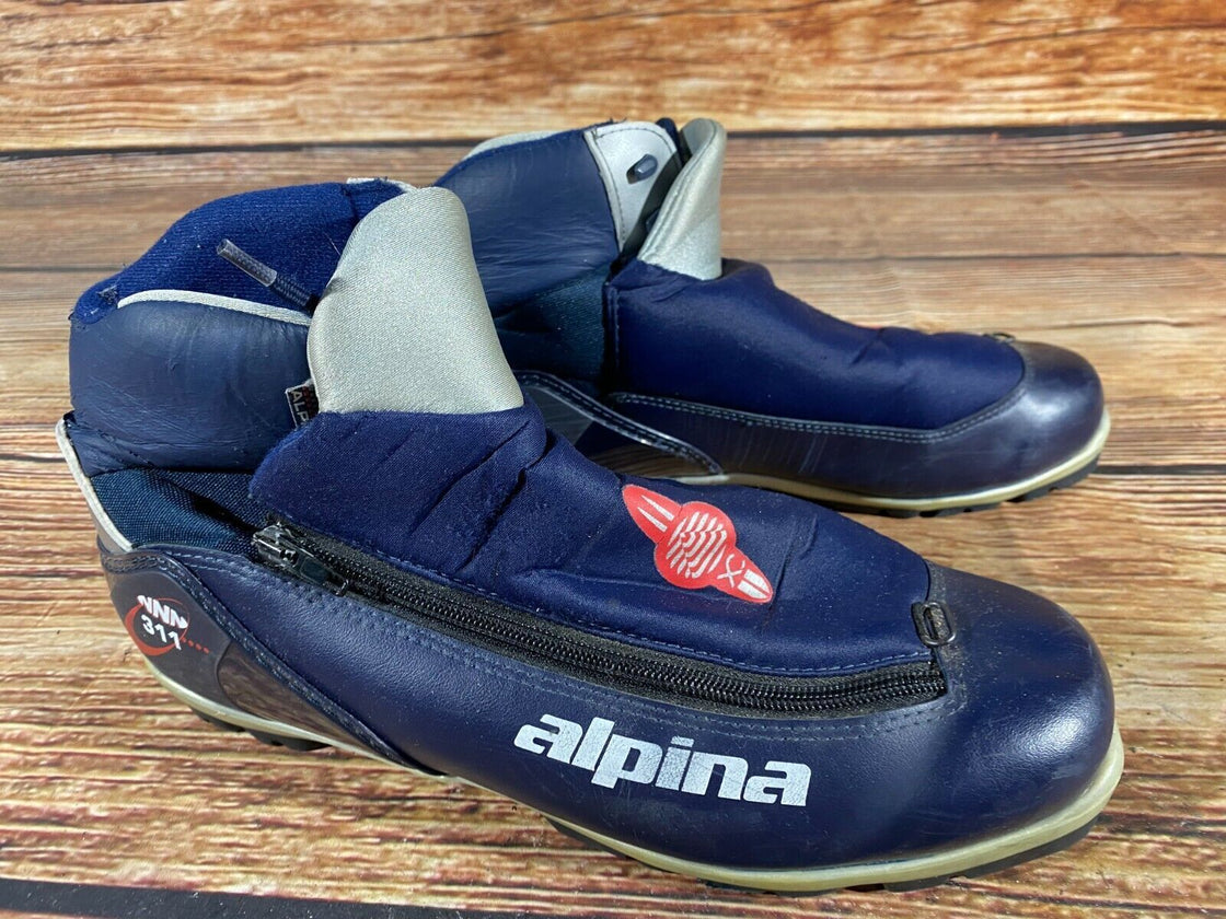 Alpina 311 Nordic Cross Country Ski Boots Size EU46 for NNN bindings 840