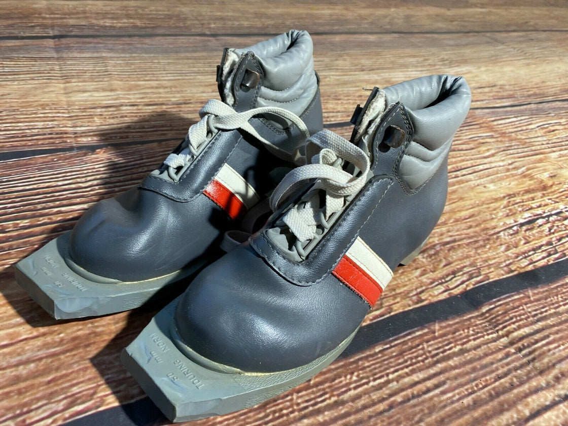 Botas Vintage Cross Country Ski Boots Kids Size EU32 US1.5 Touring Norm 50mm