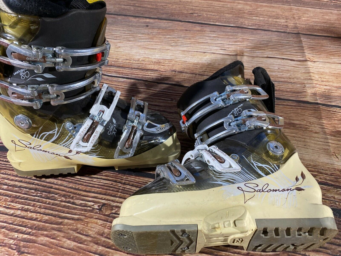 SALOMON Alpine Ski Boots Size Mondo 230 - 235 mm, Outer Sole 277 mm DH100