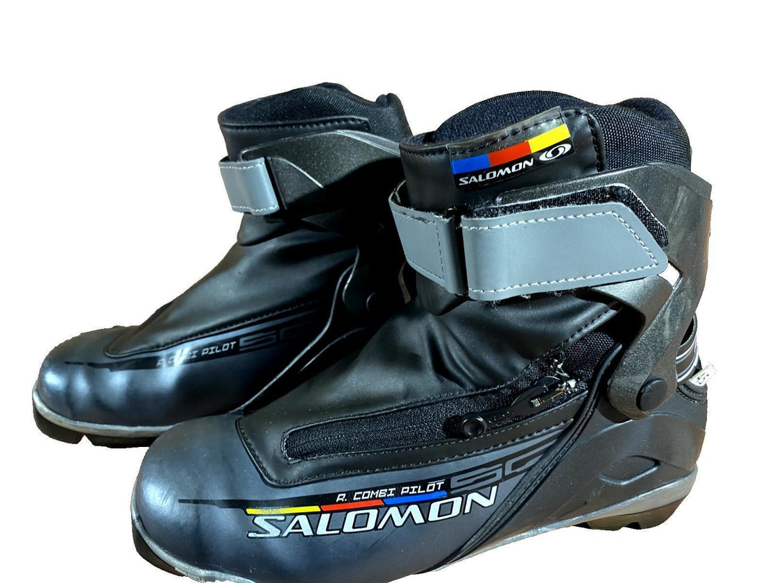 SALOMON R Combi Nordic Cross Country Ski Boots Size EU37 1/3 US5 SNS Pilot