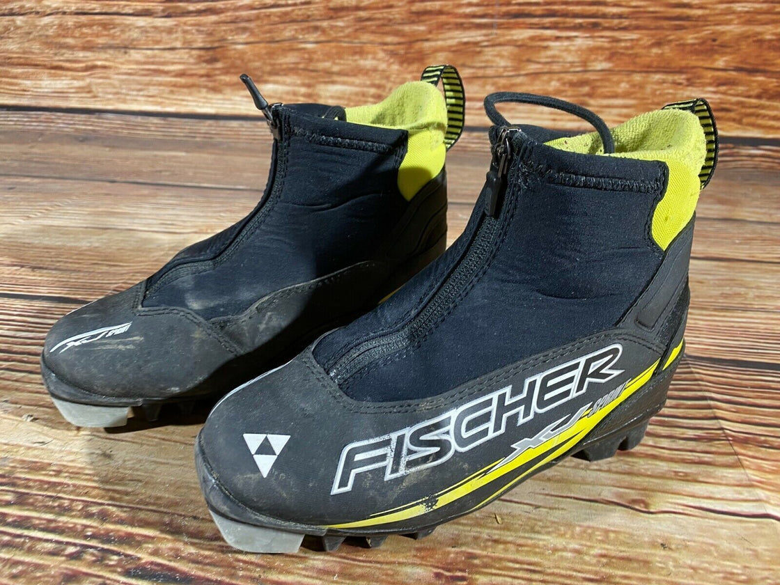 Fischer XJ Sprint Kids Nordic Cross Country Ski Boots Size EU33 NNN F-105