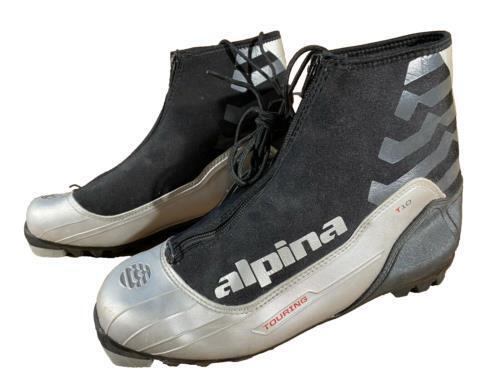 Alpina T10 Nordic Cross Country Ski Boots Size EU41 US8 NNN bindings 774