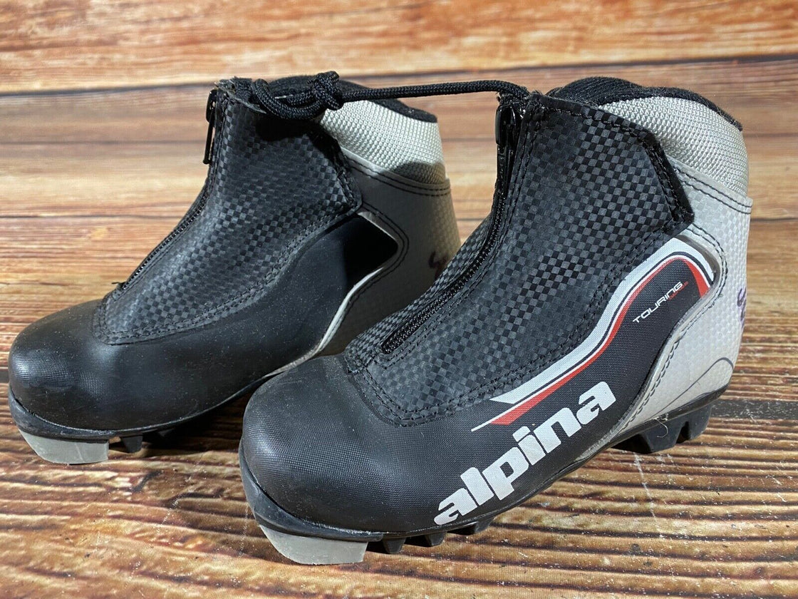 Alpina Touring Kids Nordic Cross Country Ski Boots Size EU29 US11 NNN A-726