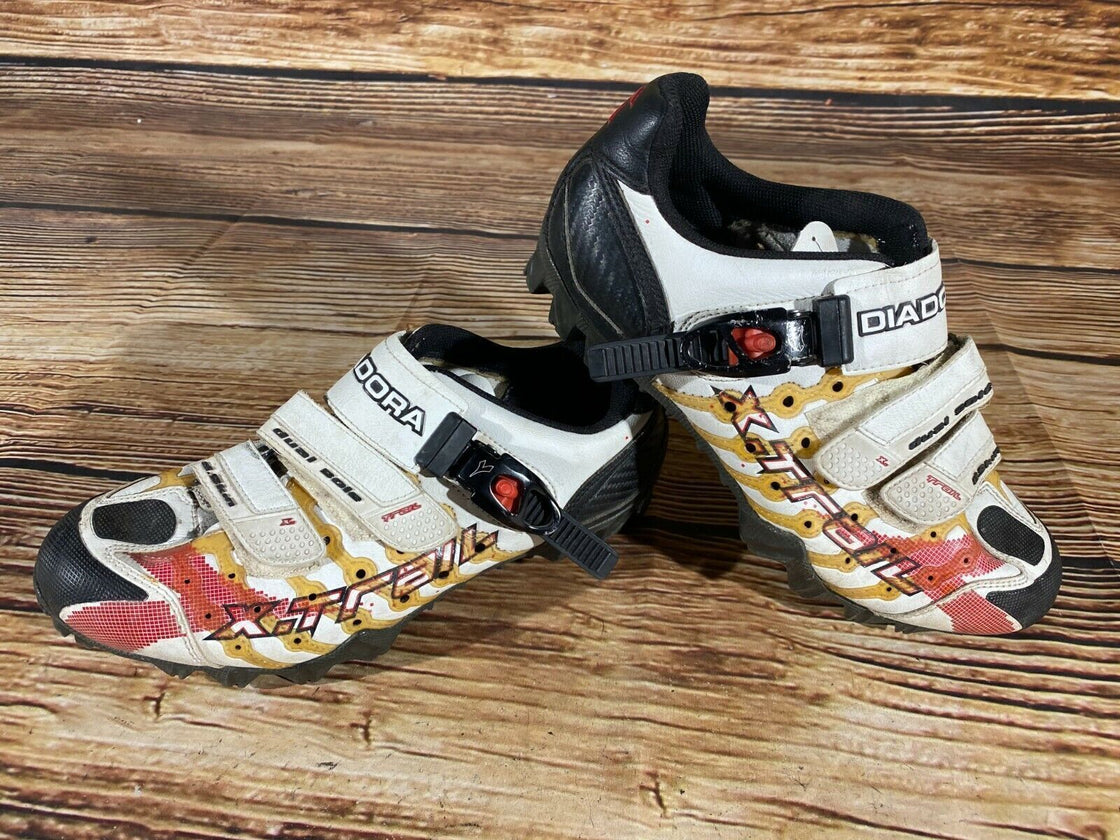 DIADORA X-Trail Cycling MTB Shoes Mountain Biking Boots Size EU 42 with Cleats