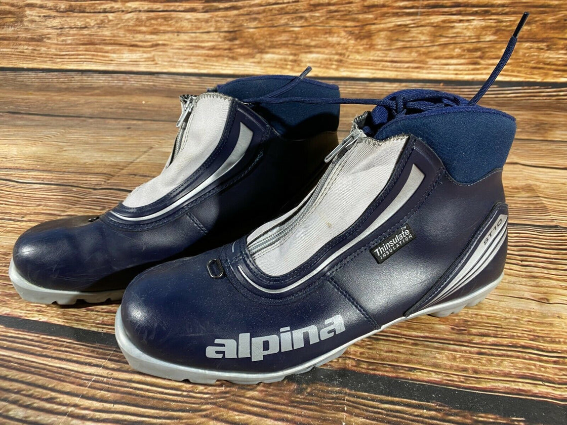 Alpina ST10 Nordic Cross Country Ski Boots Size EU46 US12 NNN bindings