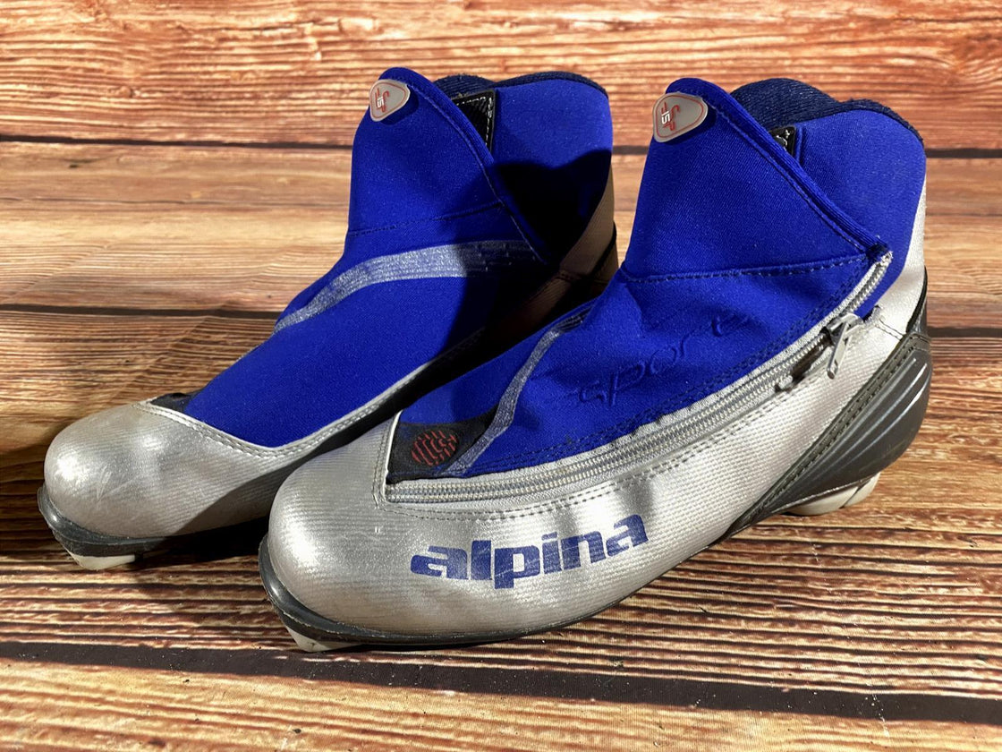 Alpina SP15 Nordic Cross Country Ski Boots Size EU42 US9 for NNN 705