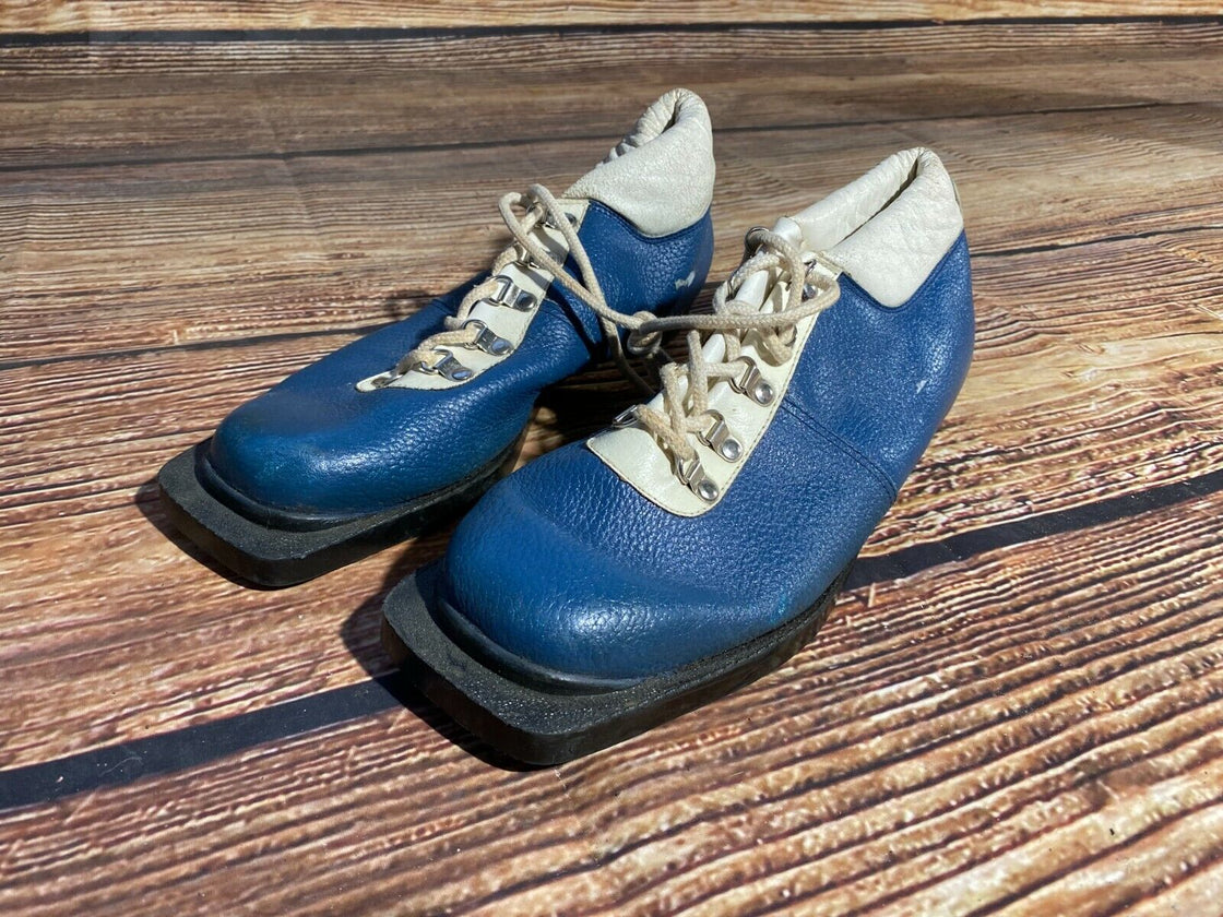Fapocal Vintage Nordic Cross Country Ski Boots EU40 US7 NN 75mm 3pin Bindings