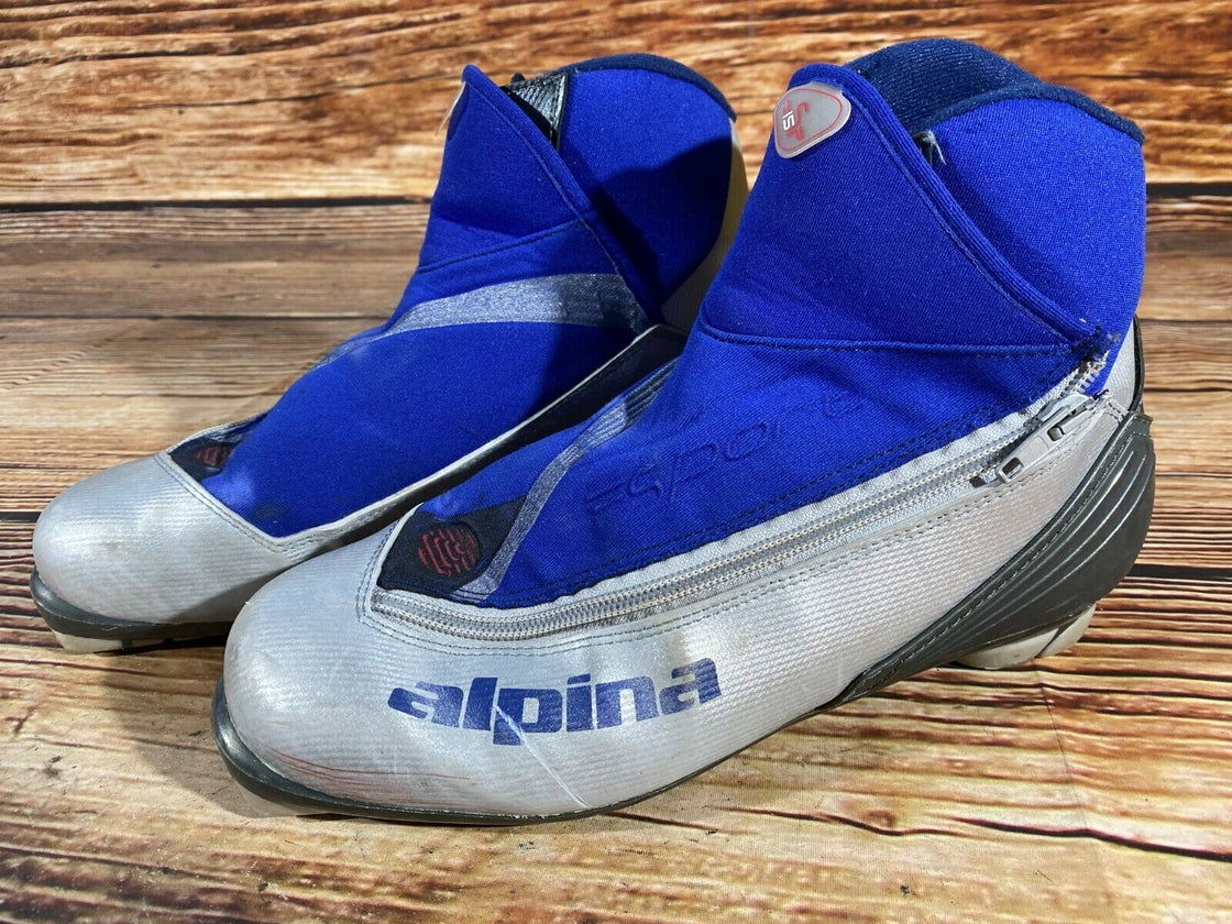 Alpina SP15 Nordic Cross Country Ski Boots Size EU42 US9 NNN bindings