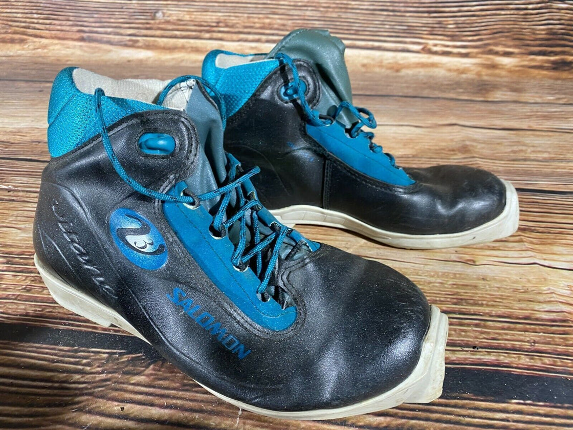 SALOMON V3 Nordic Cross Country Ski Boots Size EU40 US7.5 SNS profil