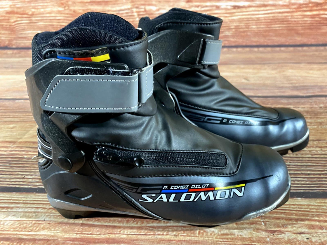 SALOMON R Combi Nordic Cross Country Ski Boots Size EU38 US5.5 SNS Pilot