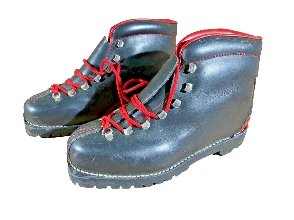 AUTONIMI Vintage Leather Alpine Ski Boots EU41 US7.5 Mondo 255 KL132