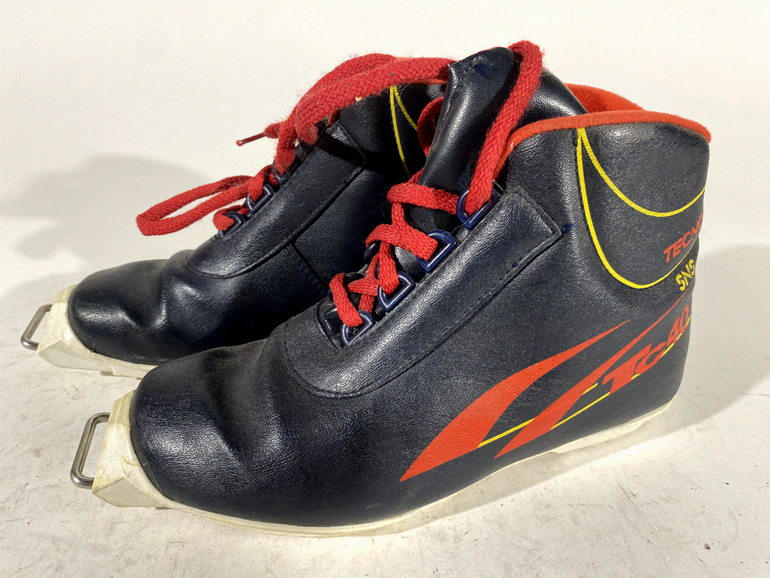 Tecno Pro Vintage Nordic Cross Country Ski Boots EU35 US4 SNS Old Bindings