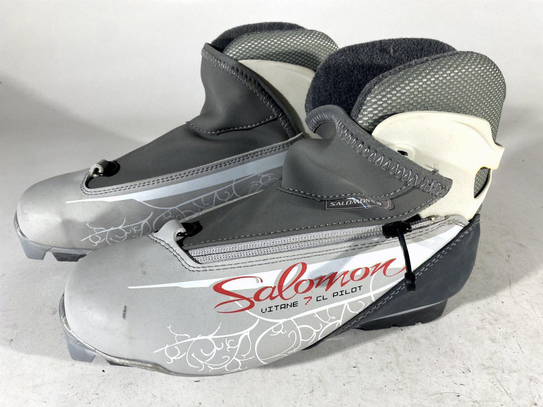 SALOMON Vitane 7 Classic Cross Country Ski Boots Size EU37 1/3 US6 SNS Pilot