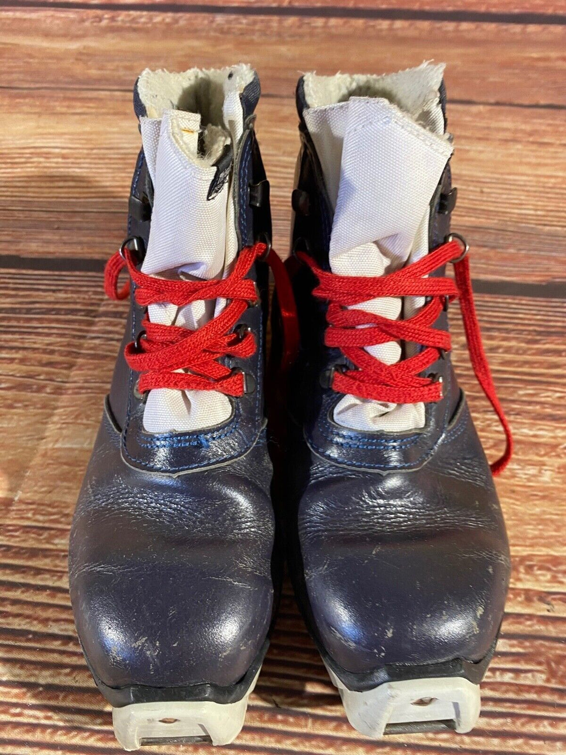 Salomon Leather Nordic Cross Country Ski Boots Size EU39 US7 SNS Profil
