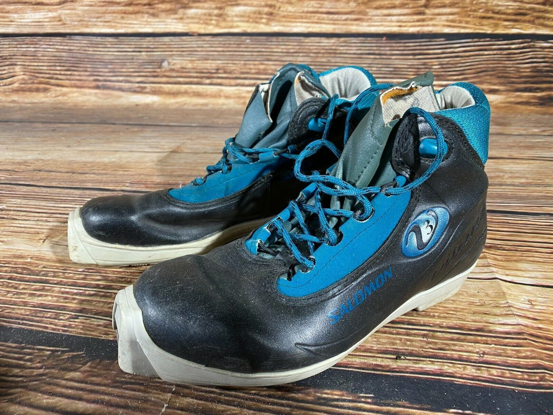 SALOMON V3 Nordic Cross Country Ski Boots Size EU40 US7.5 SNS profil
