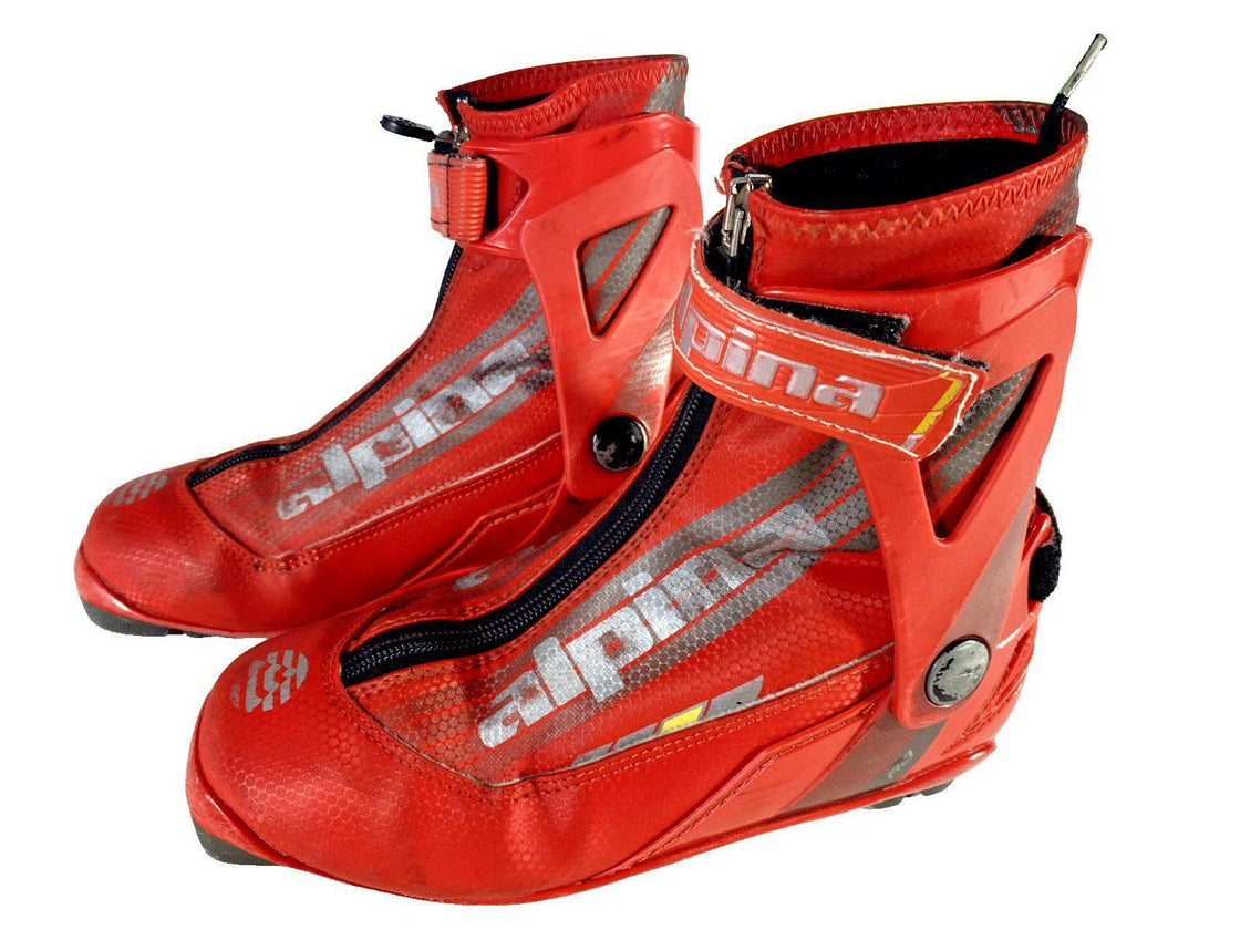 Alpina RJ Skate Racing Nordic Cross Country Ski Boots Size EU37 US5.5 NNN