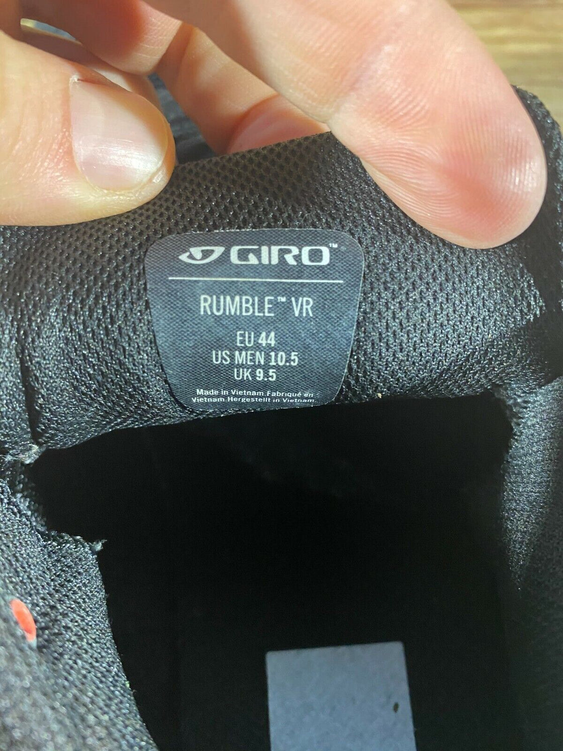 GIRO Rumbl VR Cycling Shoes MTB Mountain Biking Boots Size EU44 US10.5