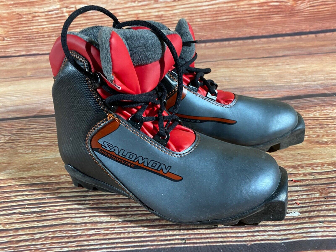 Salomon Snow Monster Nordic Cross Country Ski Boots Size EU35.5 US3.5 SNS Profil