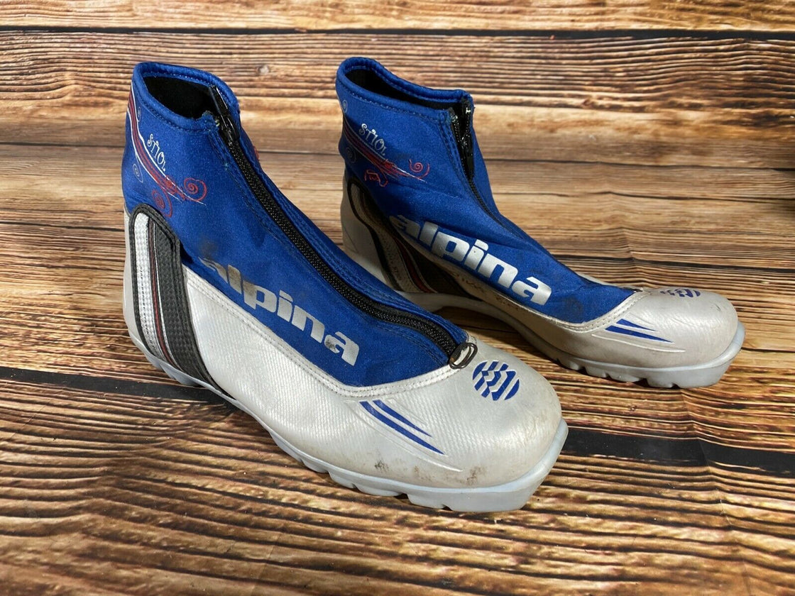 Alpina ST10L Cross Country Ski Boots Classic Size EU42 US9 NNN Rottefella 980