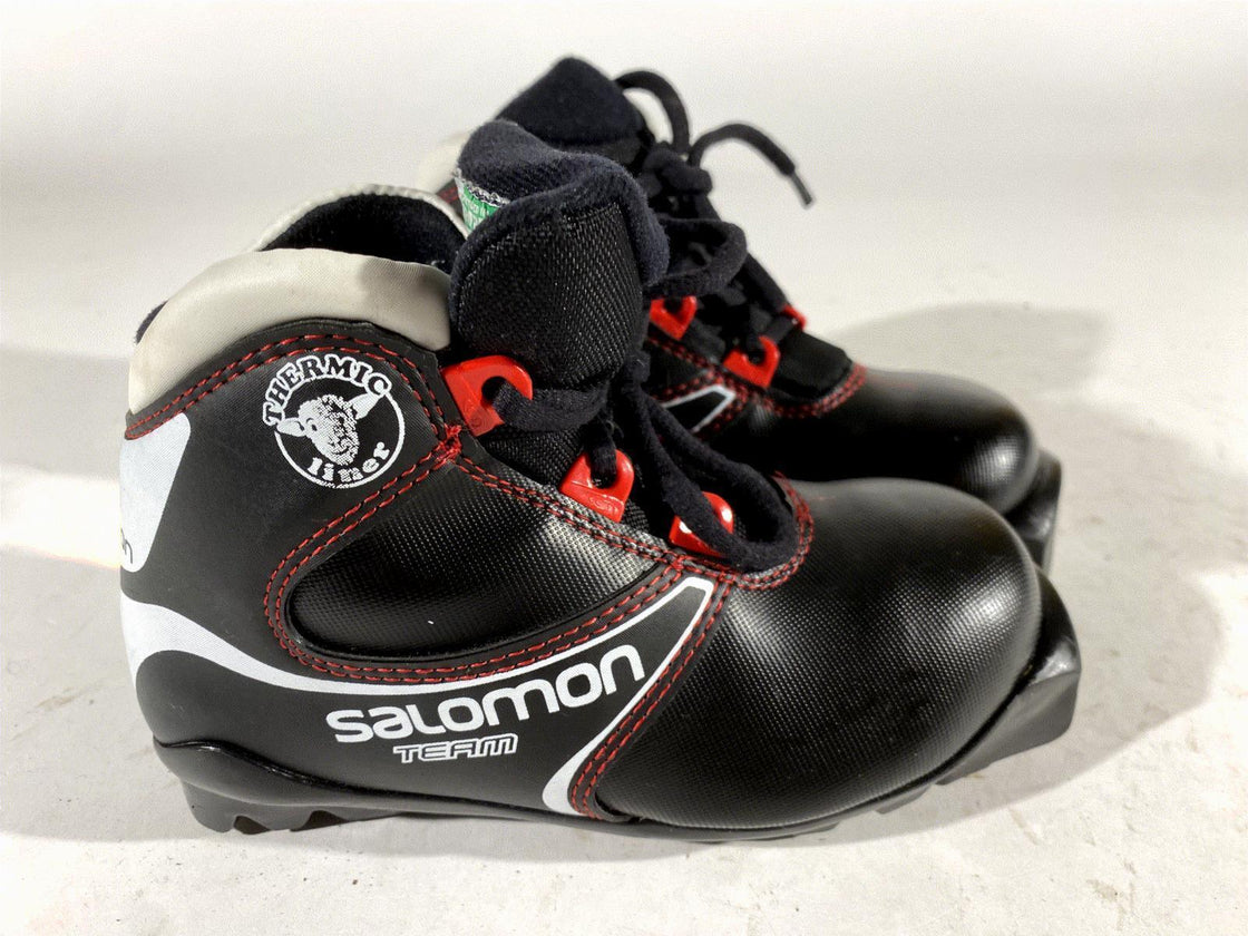 Salomon Kids Nordic Cross Country Ski Boots Size EU30.5 US12K SNS Profil S125