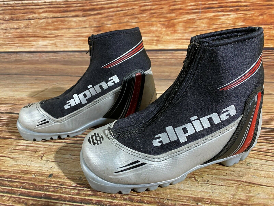 Alpina ST10jr Kids Nordic Cross Country Ski Boots Size EU32 US1.5 for NNN A-15