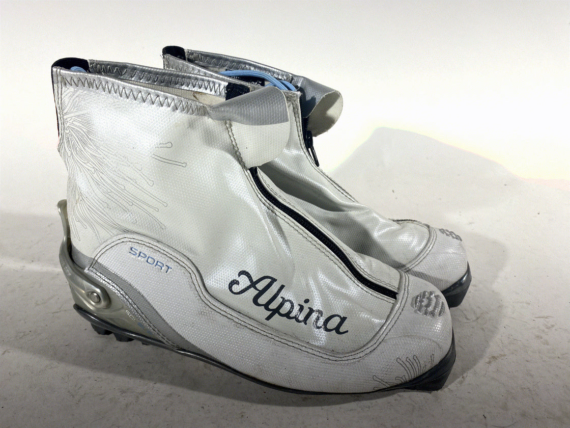 Alpina SCL Eve Nordic Cross Country Classic Ski Boots Size EU38 US6 for NNN 153