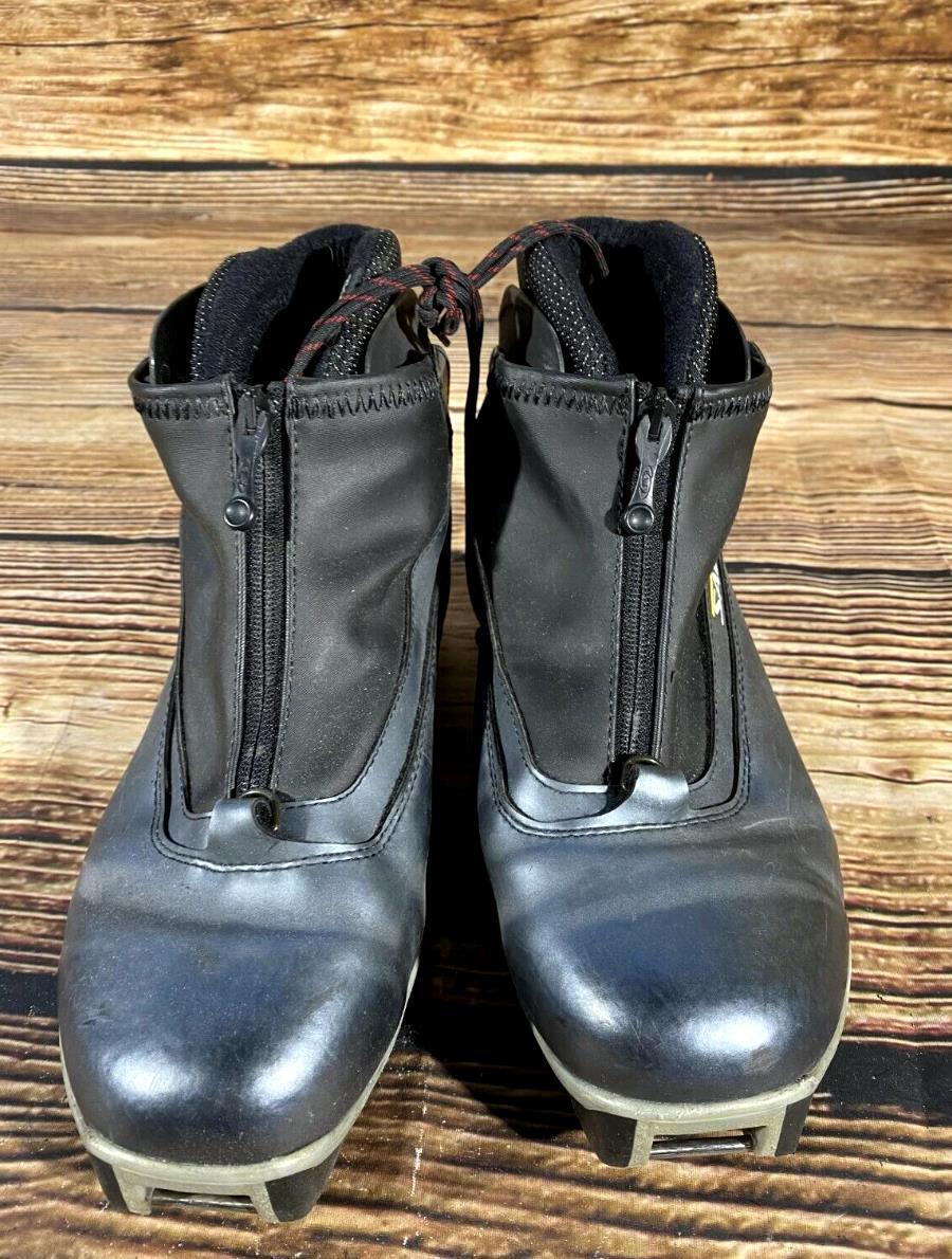 SALOMON 7X Classic Nordic Cross Country Ski Boots Size EU41 1/3 US8 SNS Pilot