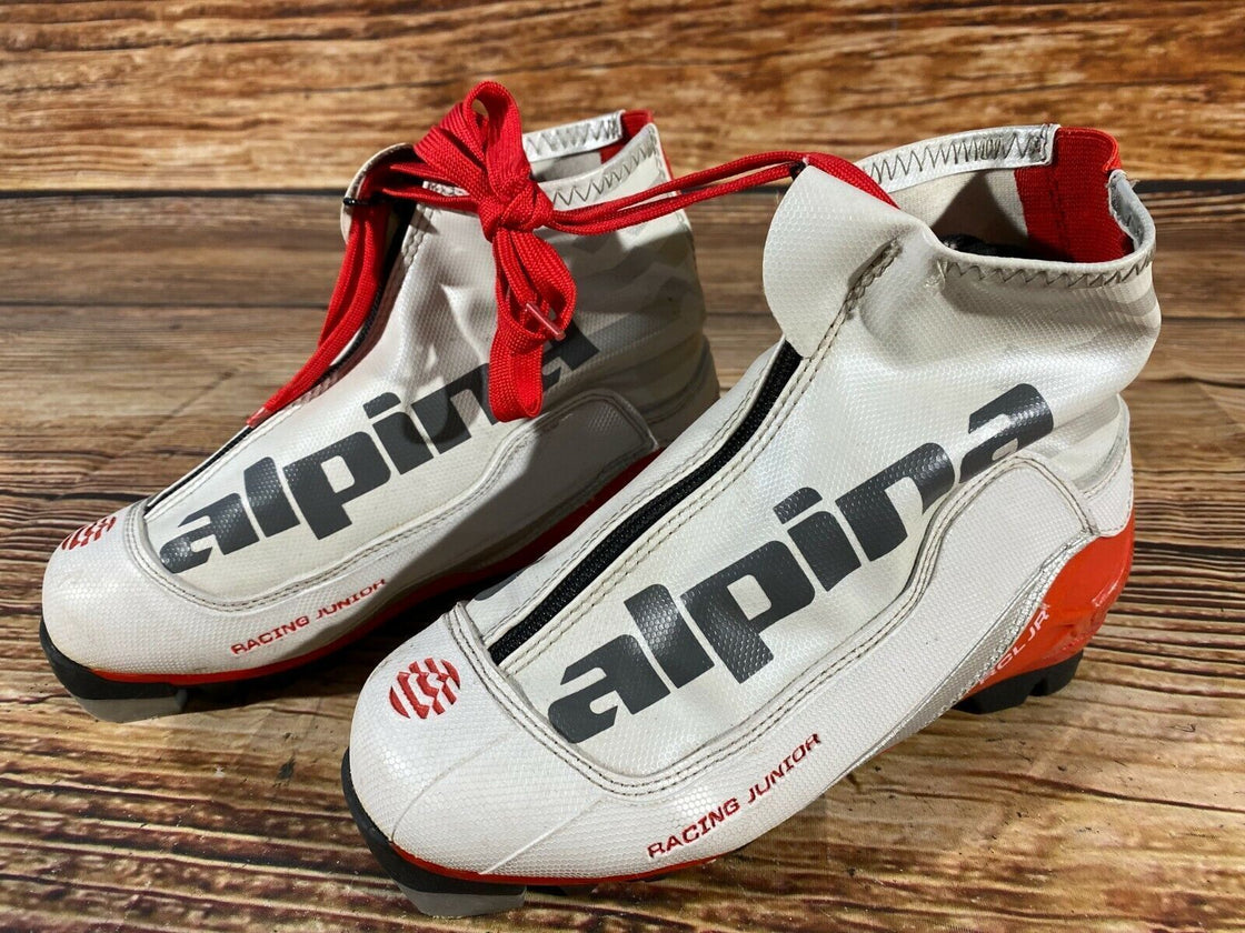 Alpina RCL Junior Nordic Cross Country Ski Boots Size EU35 US3.5 NNN bindings