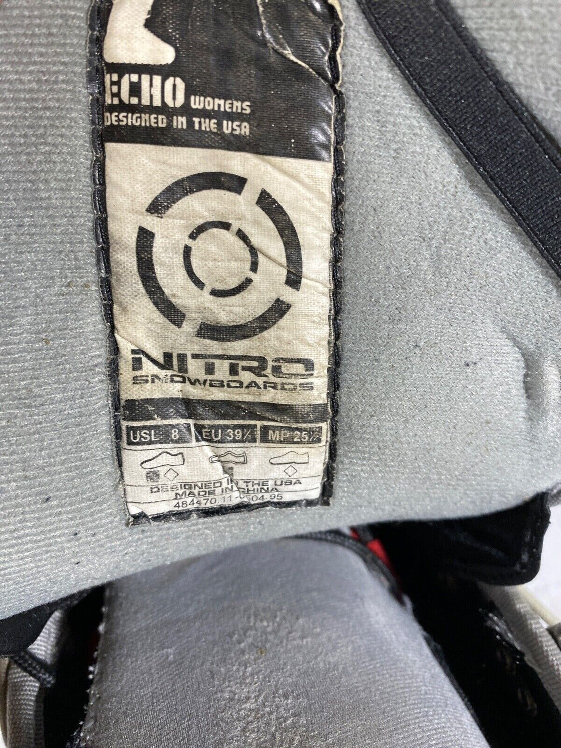 NITRO Snowboard Boots Ladies Size EU39 1/3, US8, UK6, Mondo 246mm