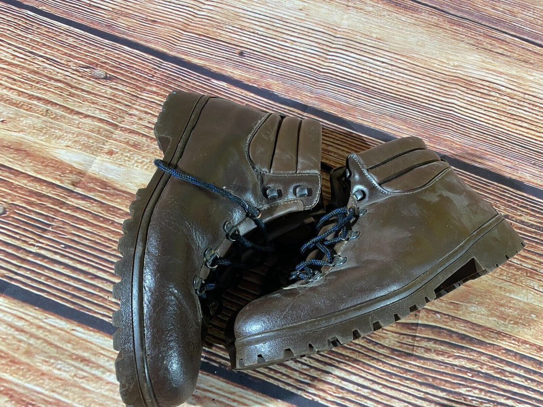 VINTAGE Leather Boots Trekking Trail Shoes Hiking Unisex Size EU42, US8.5, UK8