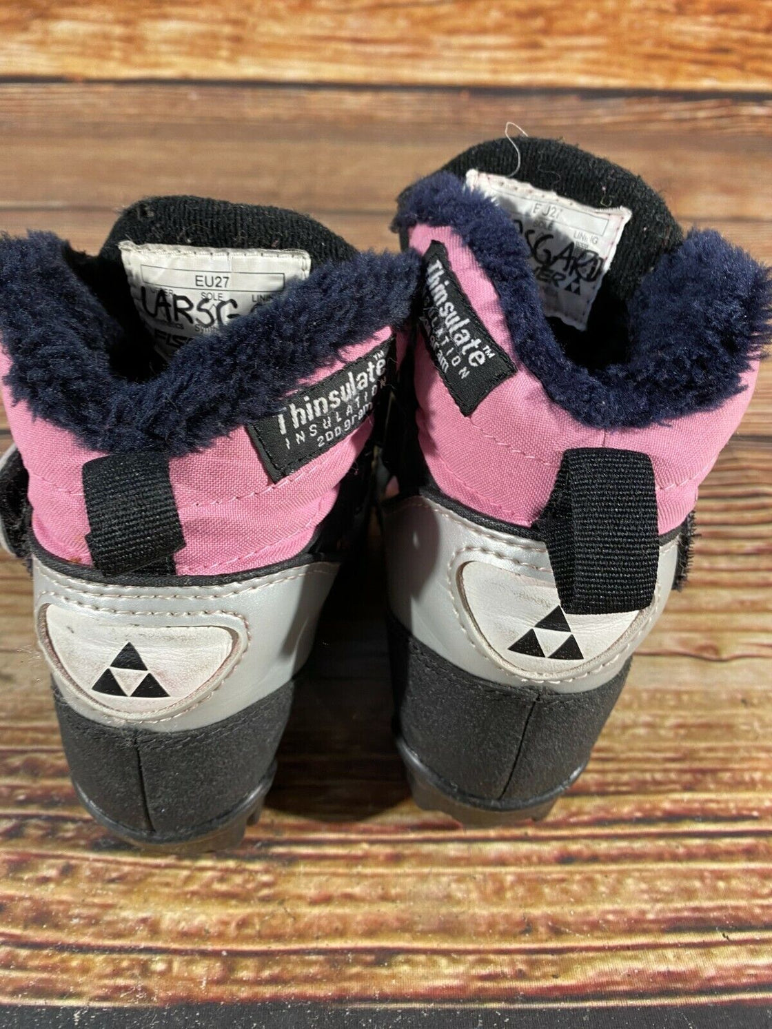 Fischer Snow Star Kids Nordic Cross Country Ski Boots Size EU27 US9.5 NNN F-190