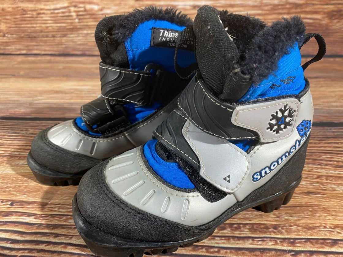 Fischer Snowstar Kids Nordic Cross Country Ski Boots Size EU27 US9.5 NNN F-413
