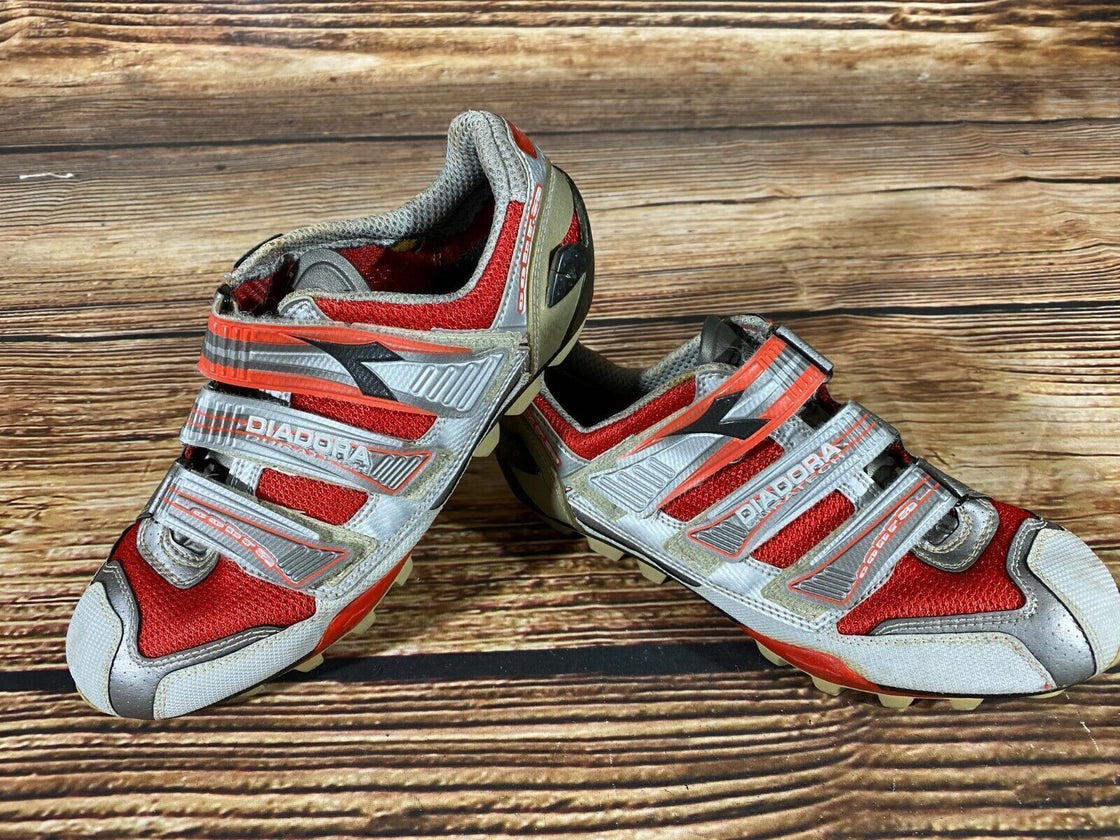 DIADORA Cycling MTB Shoes Mountain Biking Boots Size EU 39 with SPD Cleats