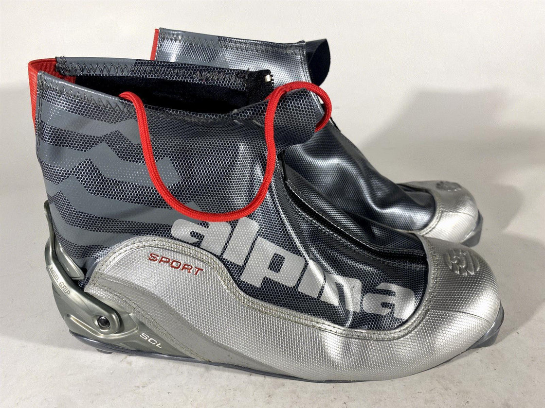 Alpina SCL Classic Nordic Cross Country Ski Boots Size EU42 US9 for NNN 718