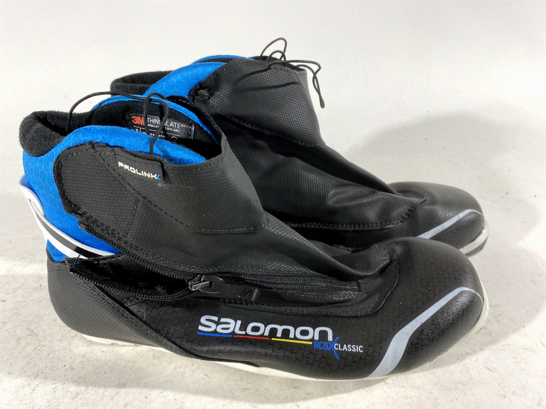 Salomon RC8 Classic Nordic Cross Country Ski Boots EU44 US10 NNN Prolink 420