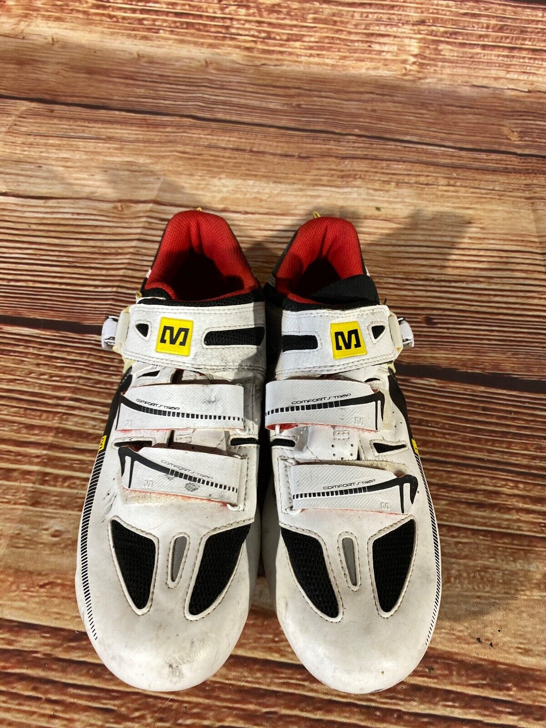 MAVIC Carbon Road Cycling Shoes 3 Bolts Unisex Size EU44 2/3  US10.5 Mondo 286
