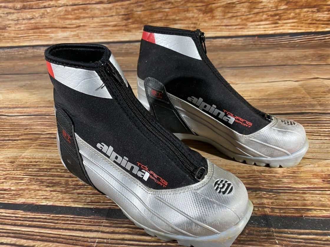 Alpina ST10JR Nordic Cross Country Ski Boots Size EU36 US4.5 NNN bindings 968