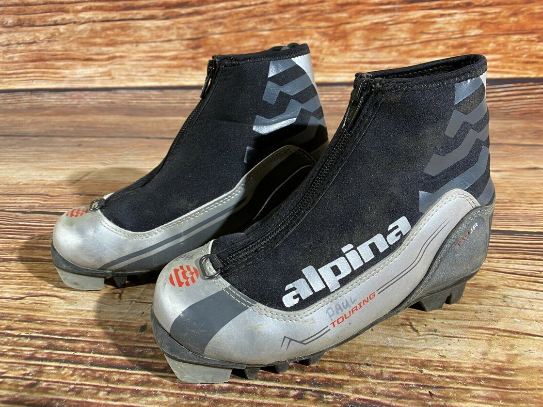Alpina T10jr Kids Nordic Cross Country Ski Boots Size EU32 US1.5 for NNN A-5